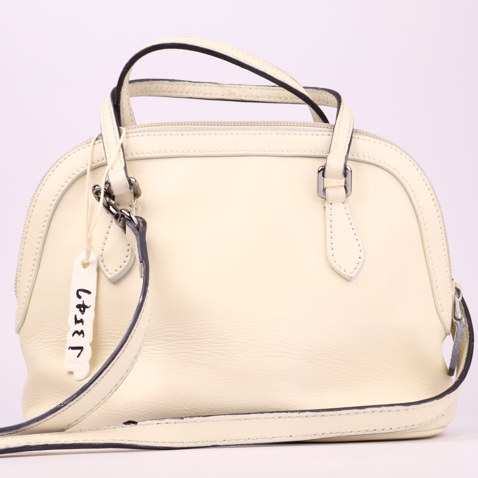 J3547 Gucci Dome Leather Handle Crossbody- Pre Owned