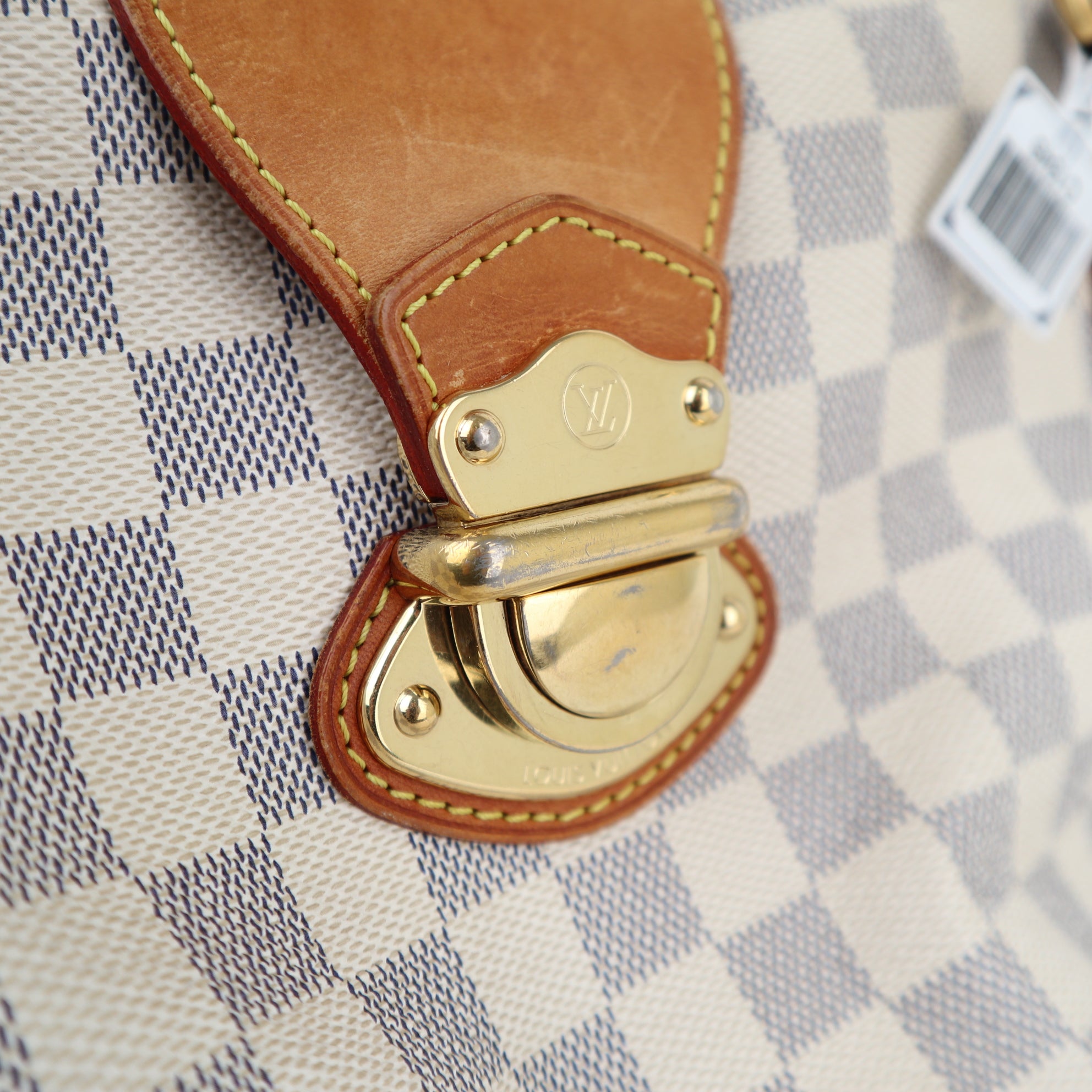 Louis Vuitton Damier Azur Stresa PM Shoulder Bag C1846 | Pre-Owned Very Good White / Blue Damier Azur Canvas