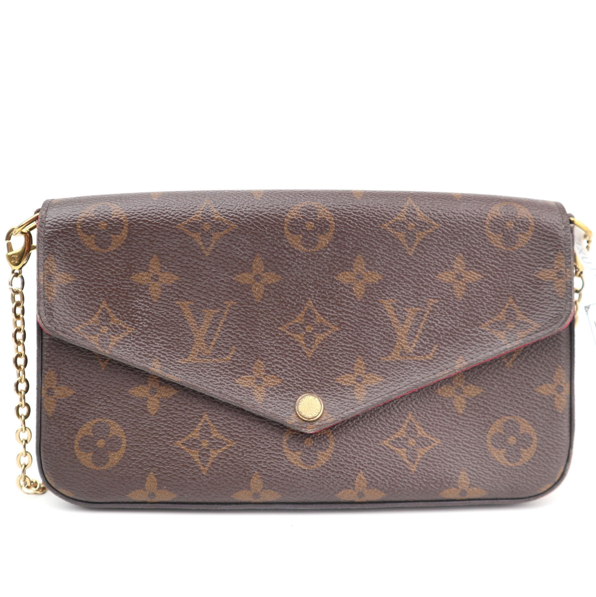 C2799 Louis Vuitton Crossbody Bag Monogram Félicie Pochette | Pre-Owned Very Good Brown Canvas/Monogram