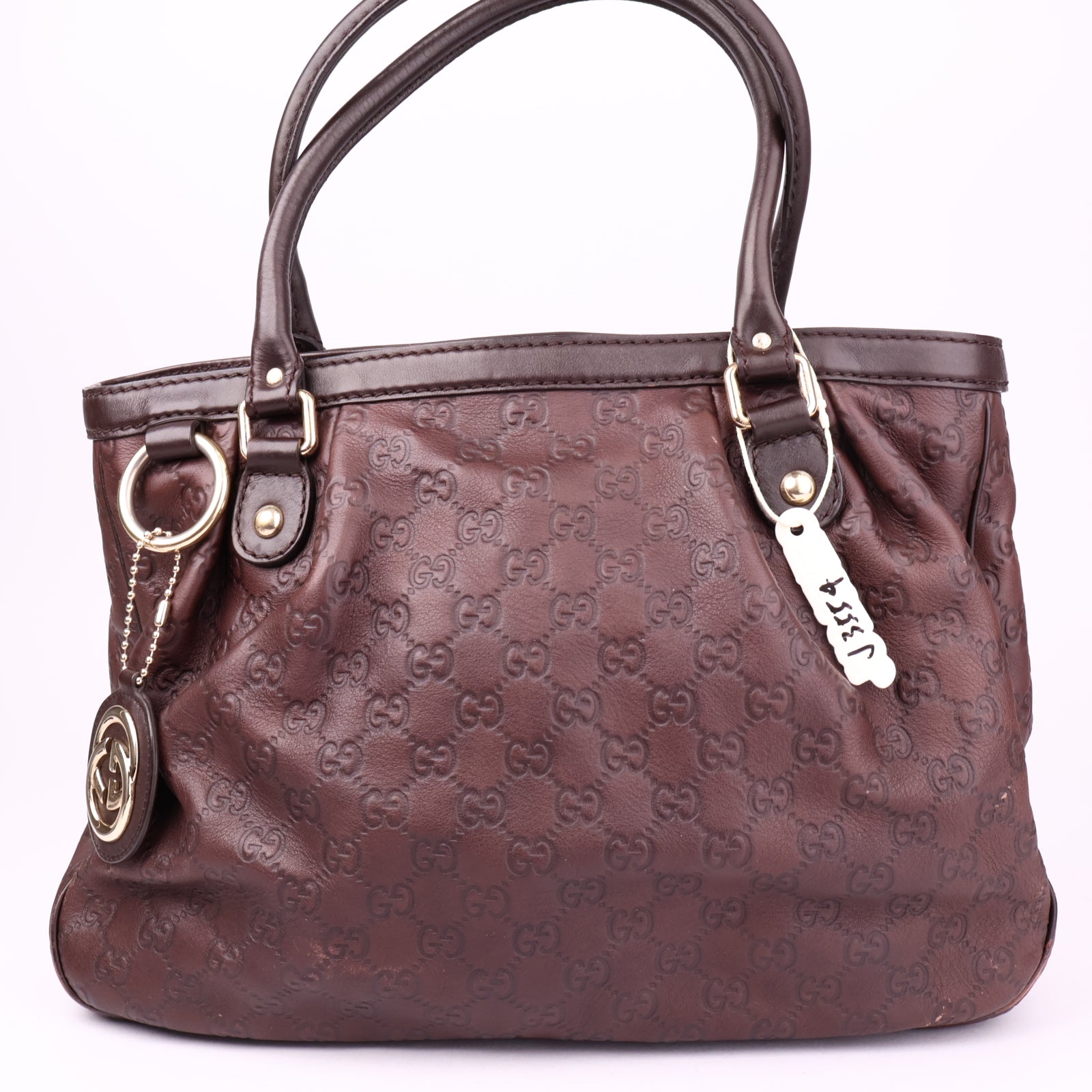 J3554 Gucci Guccissima Sukey Large Handbag- Pre Owned