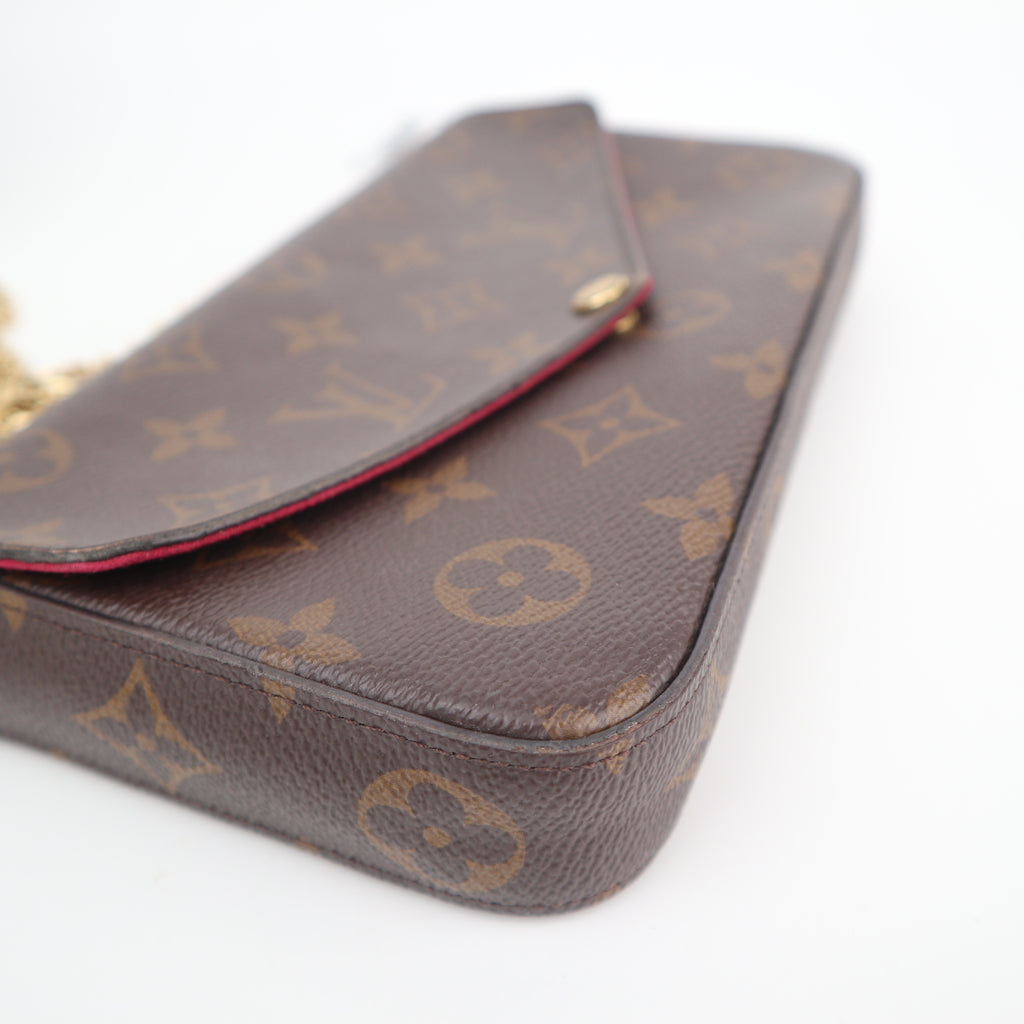 C2799 Louis Vuitton Crossbody Bag Monogram Félicie Pochette | Pre-Owned Very Good Brown Canvas/Monogram