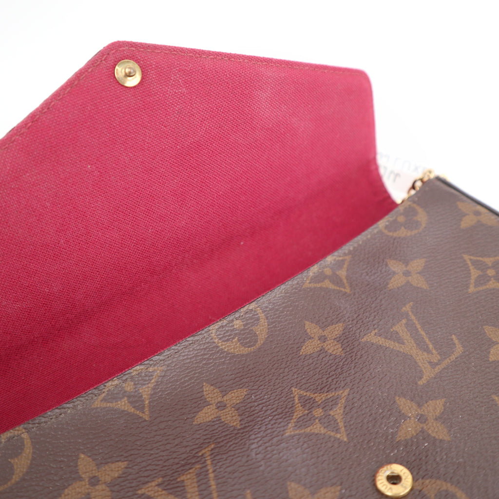 C2799 Louis Vuitton Crossbody Bag Monogram Félicie Pochette | Pre-Owned Very Good Brown Canvas/Monogram