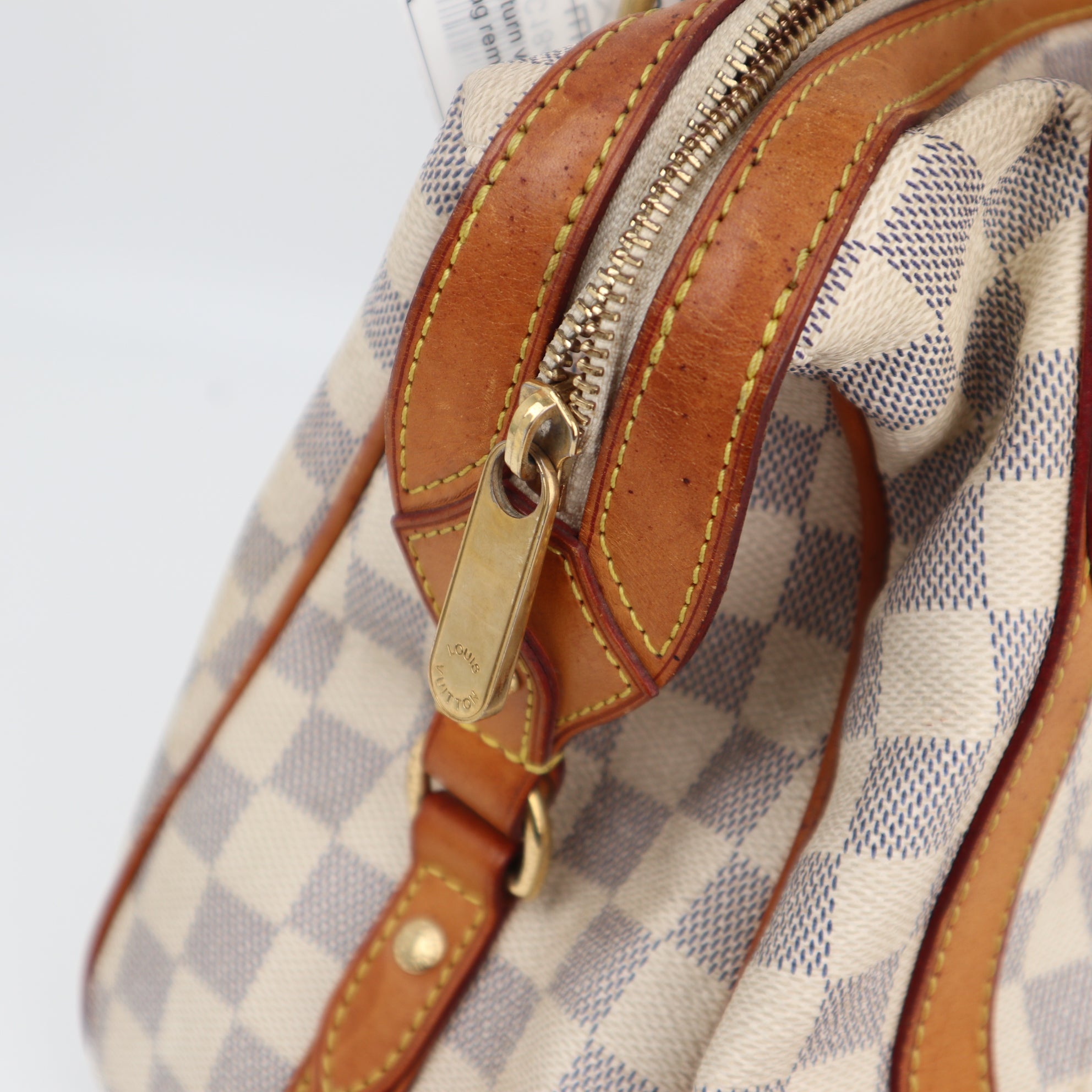 Louis Vuitton Damier Azur Stresa PM Shoulder Bag C1847 | Pre-Owned Very Good White / Blue Damier Azur Canvas