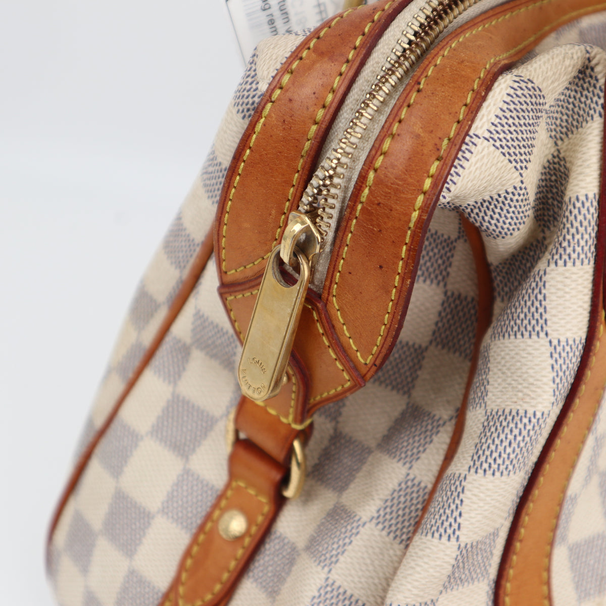Louis Vuitton Damier Azur Stresa PM Shoulder Bag C1847 | Pre-Owned Very Good White / Blue Damier Azur Canvas