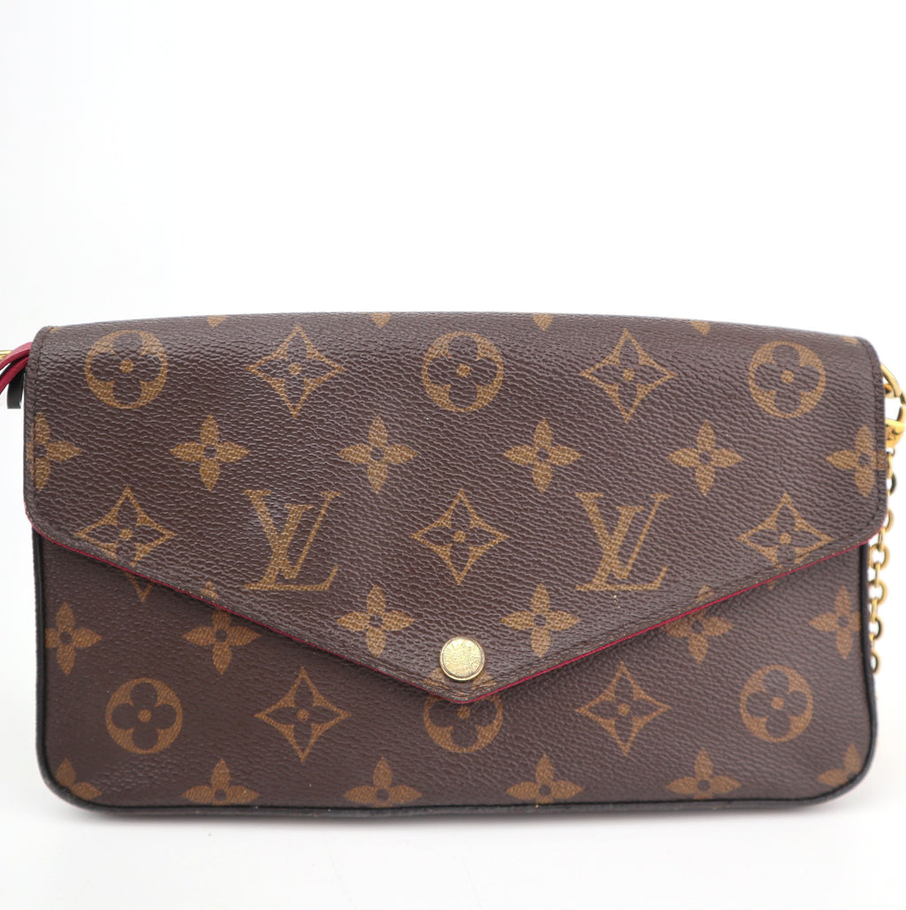 C2800 Louis Vuitton Crossbody Bag Monogram Félicie Pochette | Pre-Owned Very Good Brown Canvas/Monogram