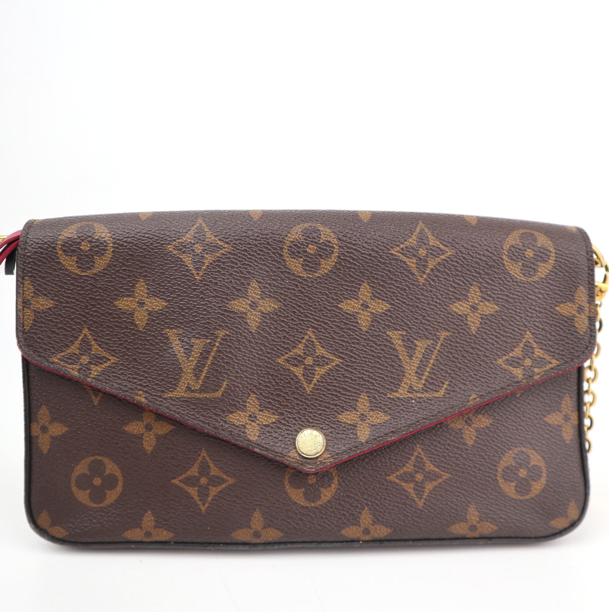 C2800 Louis Vuitton Crossbody Bag Monogram Félicie Pochette | Pre-Owned Very Good Brown Canvas/Monogram