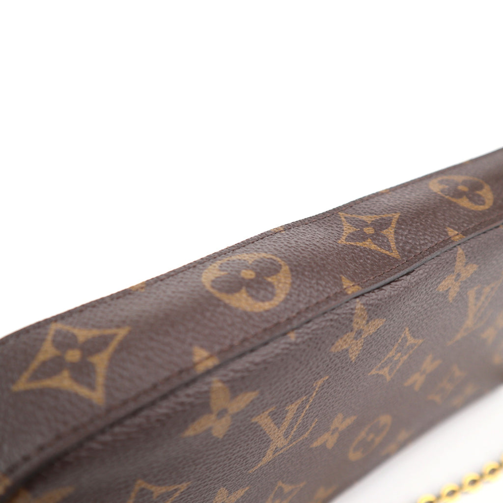 C2800 Louis Vuitton Crossbody Bag Monogram Félicie Pochette | Pre-Owned Very Good Brown Canvas/Monogram