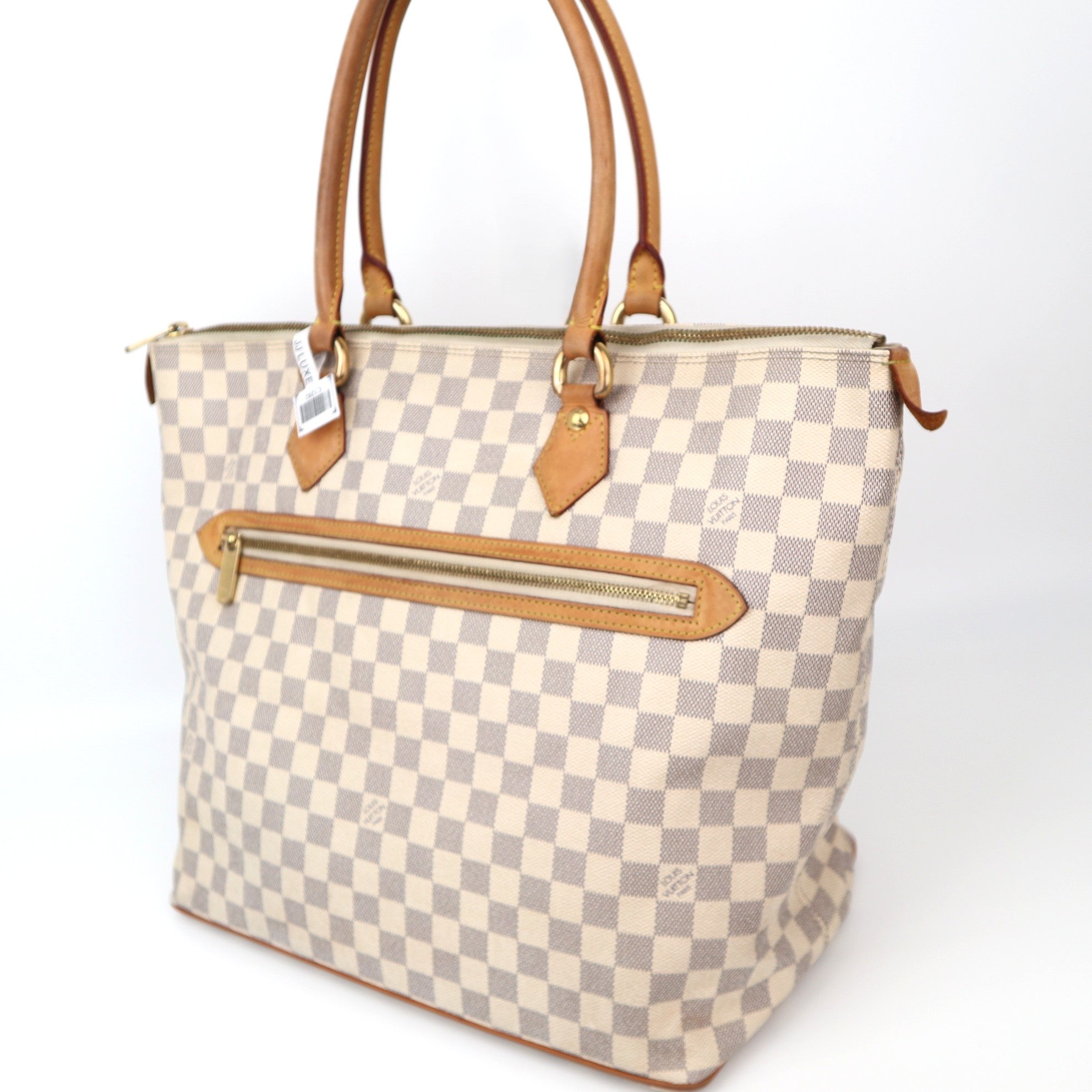 C1282 Louis Vuitton Damier Azur Canvas Saleya GM-Pre Owned