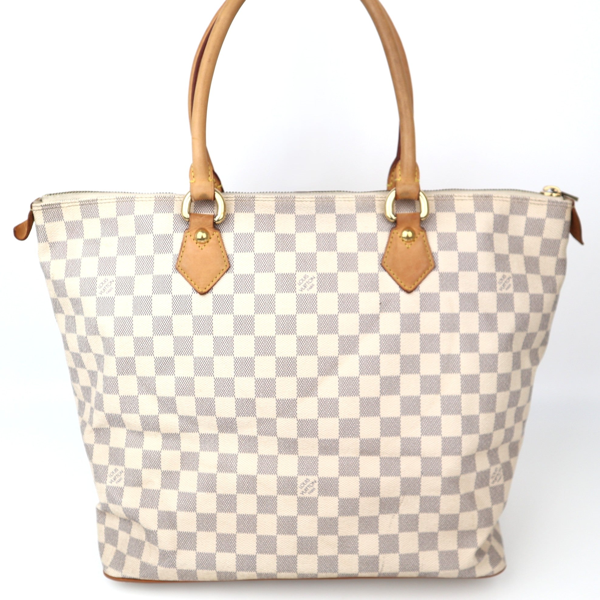 C1282 Louis Vuitton Damier Azur Canvas Saleya GM-Pre Owned