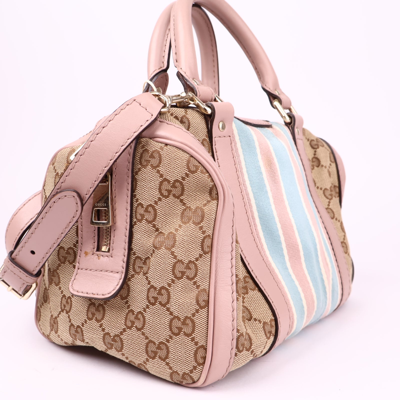 J3549 GUCCI GG Canvas Sherry Line Hand Bag- Pre Owned