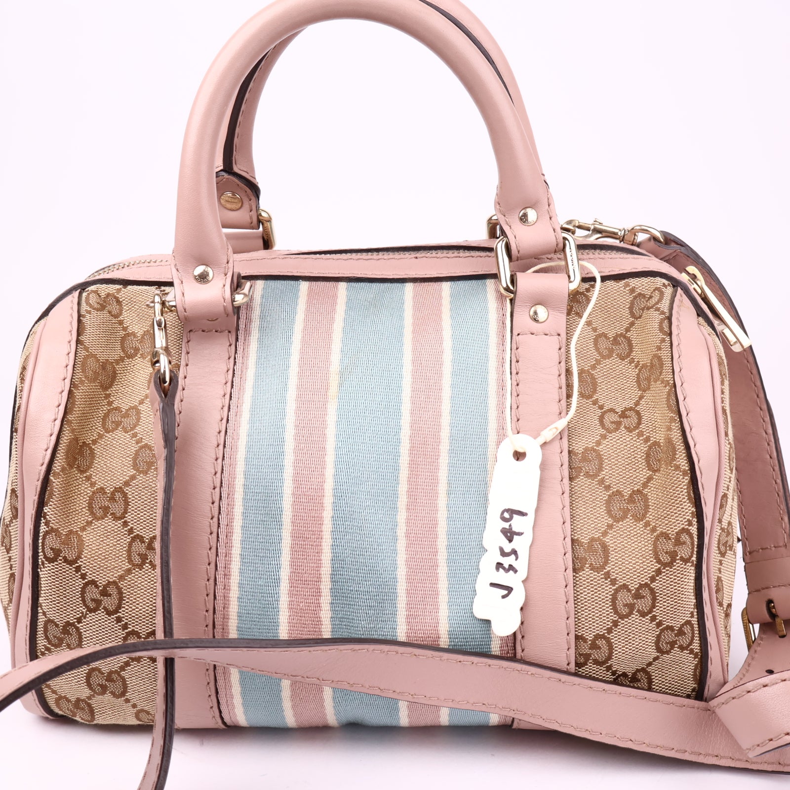 J3549 GUCCI GG Canvas Sherry Line Hand Bag- Pre Owned