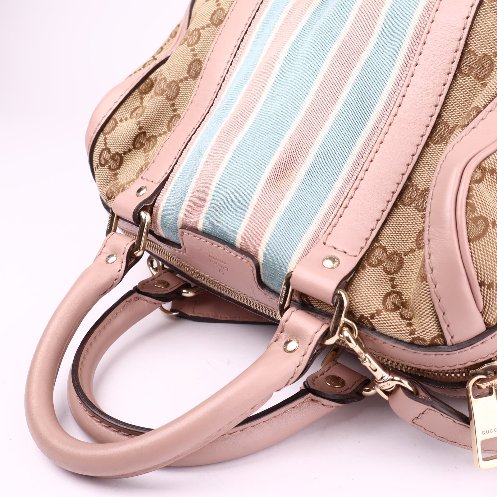 J3549 GUCCI GG Canvas Sherry Line Hand Bag- Pre Owned
