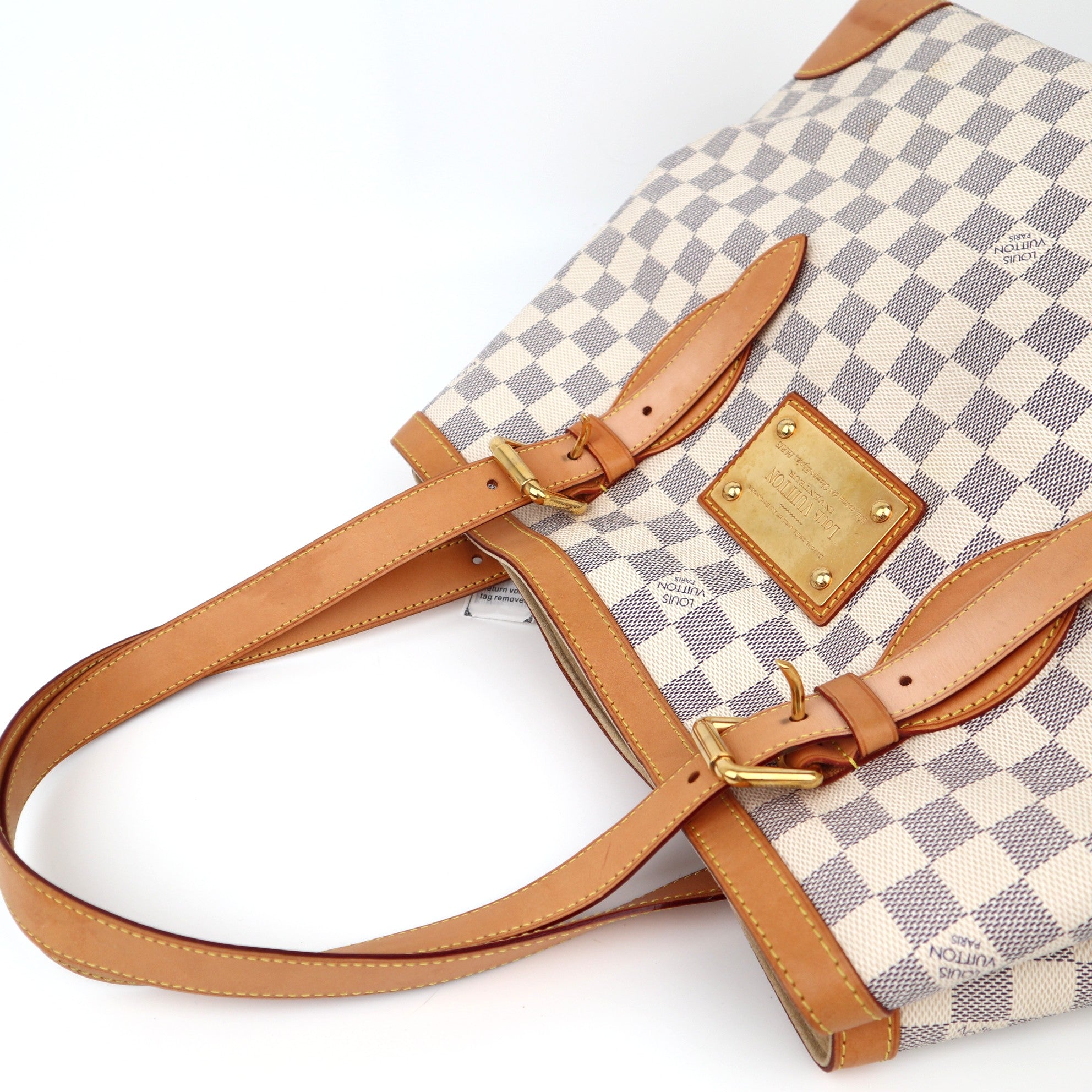 C1283  Louis Vuitton Damier Azur Hampstead MM-Pre Owned