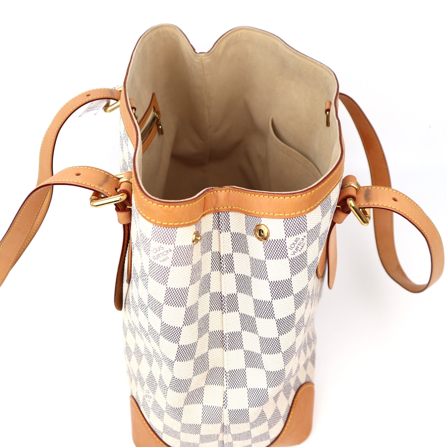 C1283  Louis Vuitton Damier Azur Hampstead MM-Pre Owned