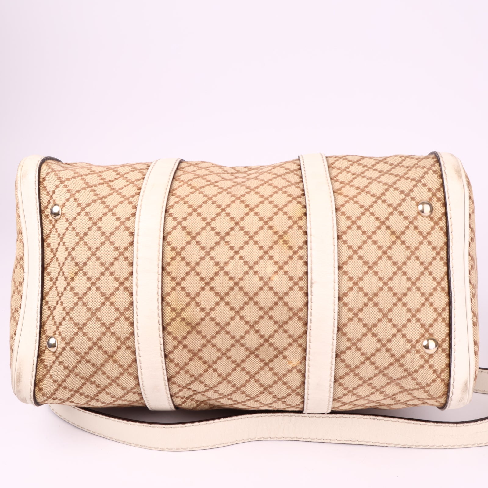 J3552 Gucci Small Diamante Canvas Joy Boston Bag- Pre Owned