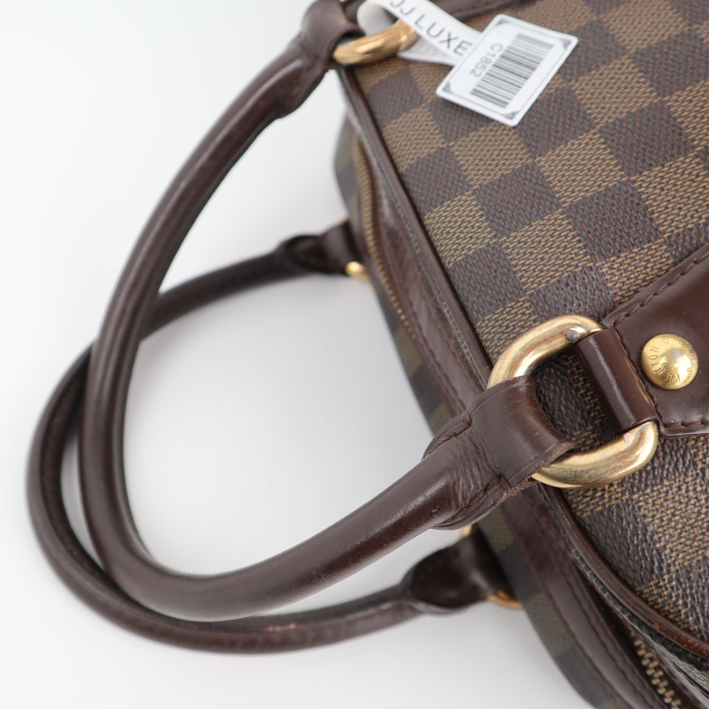 Louis Vuitton Damier Ebene Duomo Shoulder Bag C1852# | Pre-Owned Good Brown Damier Ebene Canvas