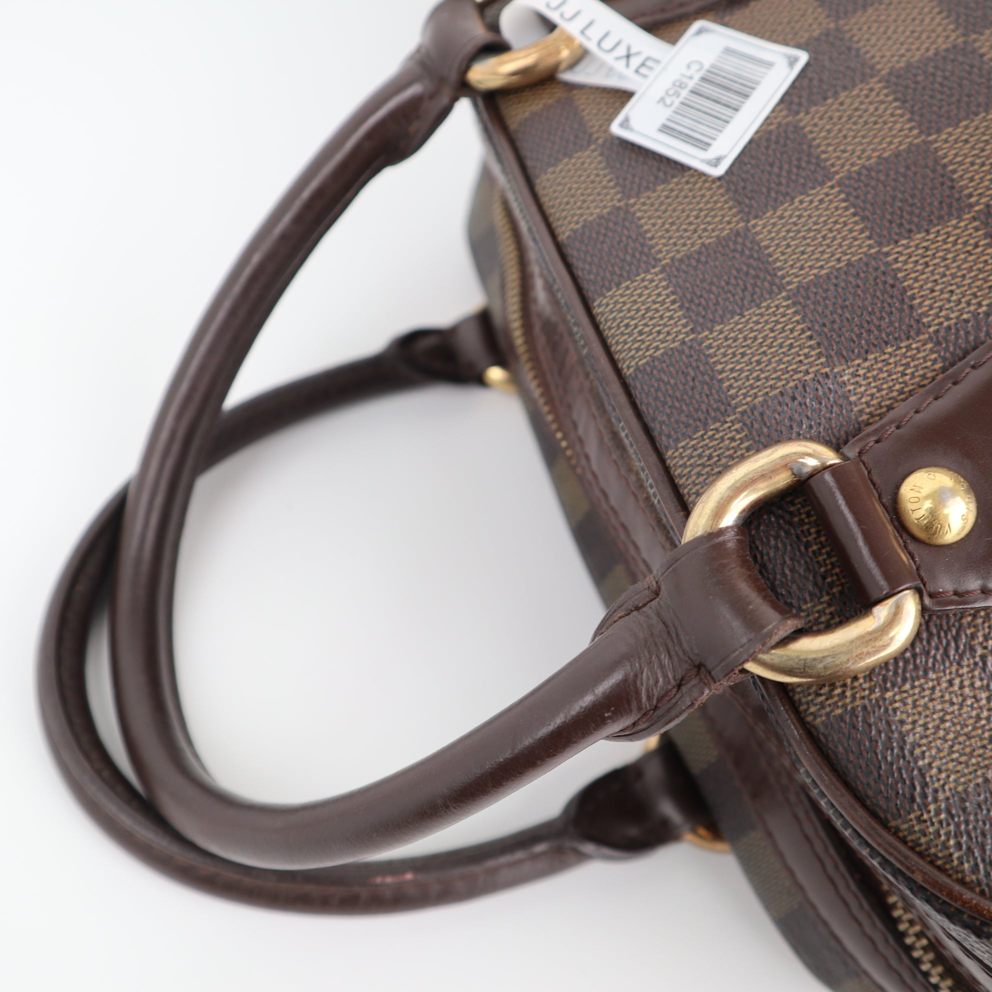 Louis Vuitton Damier Ebene Duomo Shoulder Bag C1852 | Pre-Owned Good Brown Damier Ebene Canvas