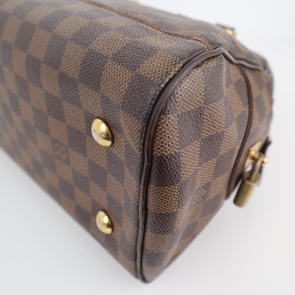 Louis Vuitton Damier Ebene Duomo Shoulder Bag C1852# | Pre-Owned Good Brown Damier Ebene Canvas