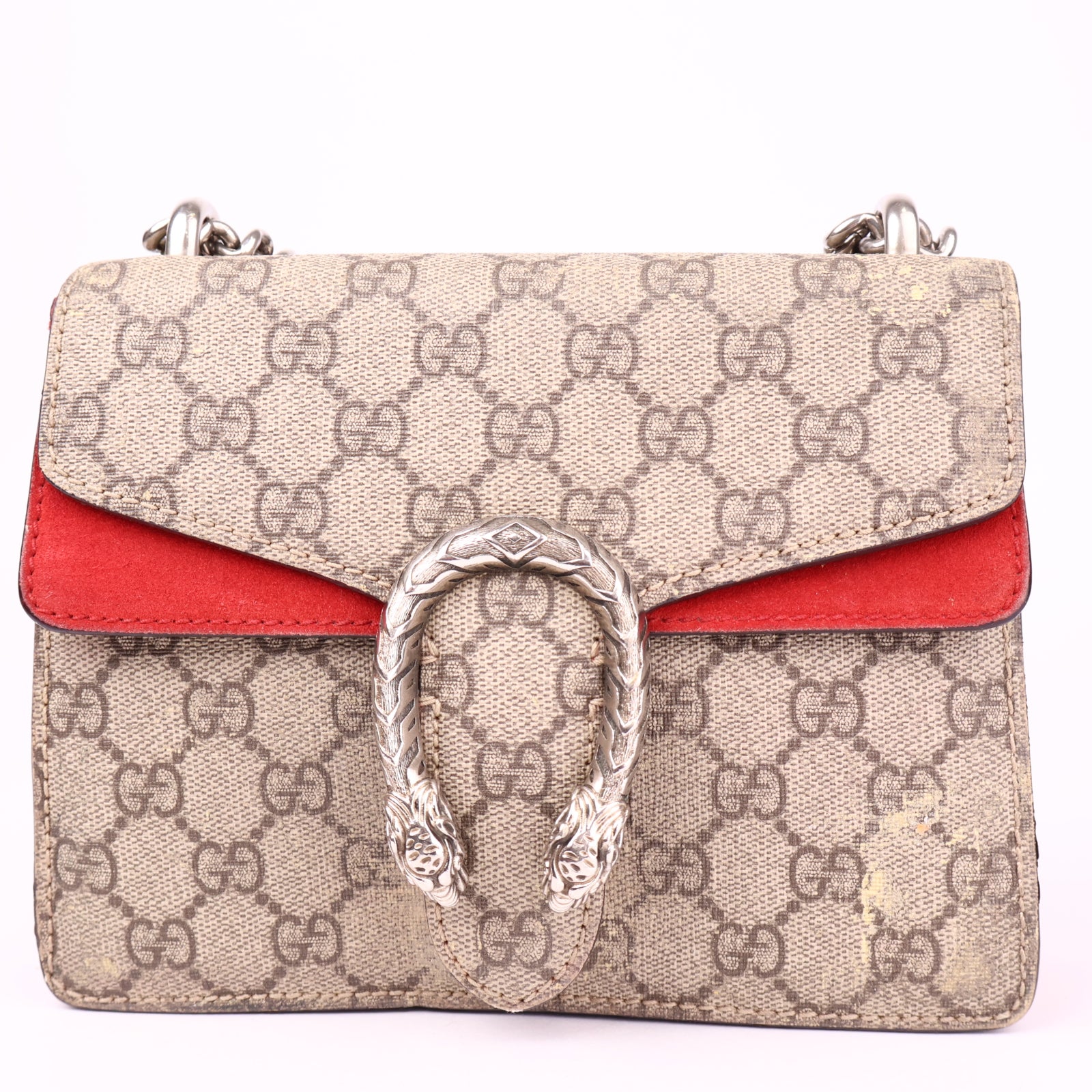 J3542 Gucci Dionysus GG Supreme Canvas Shoulder Bag- Pre Owned