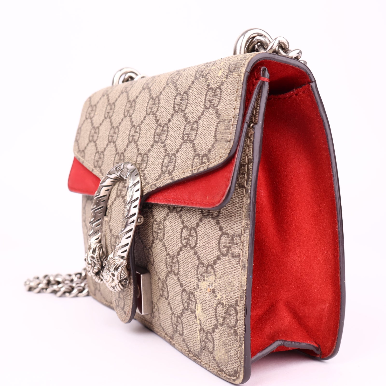 J3542 Gucci Dionysus GG Supreme Canvas Shoulder Bag- Pre Owned