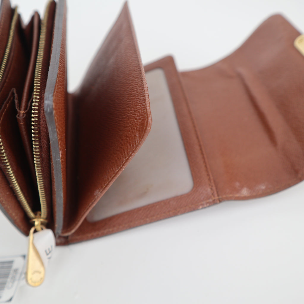 C2808 Louis Vuitton Wallet Monogram Joey Wallet | Pre-Owned Very Good Brown Monogram Canvas