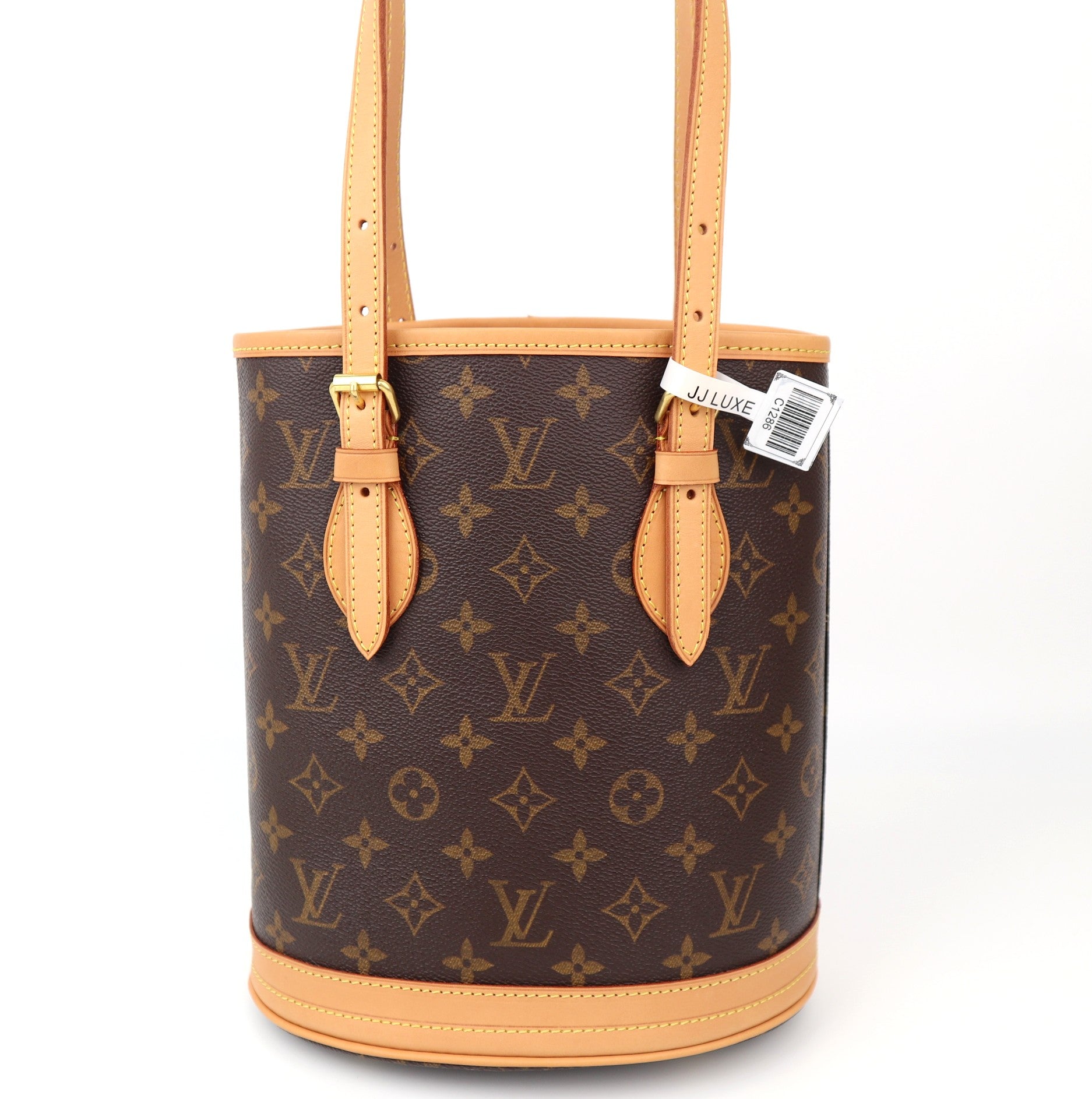 C1286R Louis Vuitton  Monogram Canvas Petit Bucket Shoulder Bag-Pre Owned