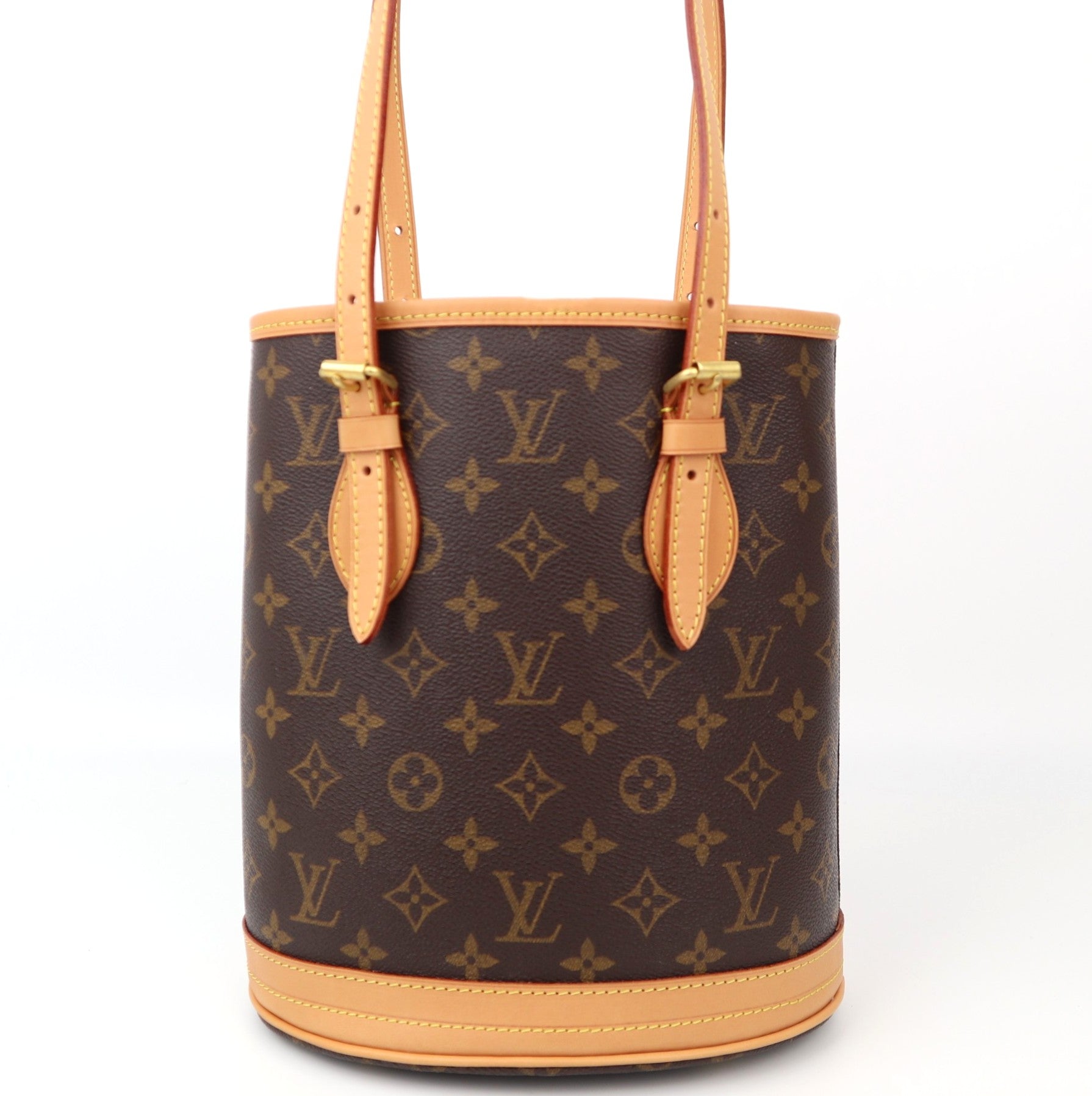 C1286R Louis Vuitton  Monogram Canvas Petit Bucket Shoulder Bag-Pre Owned