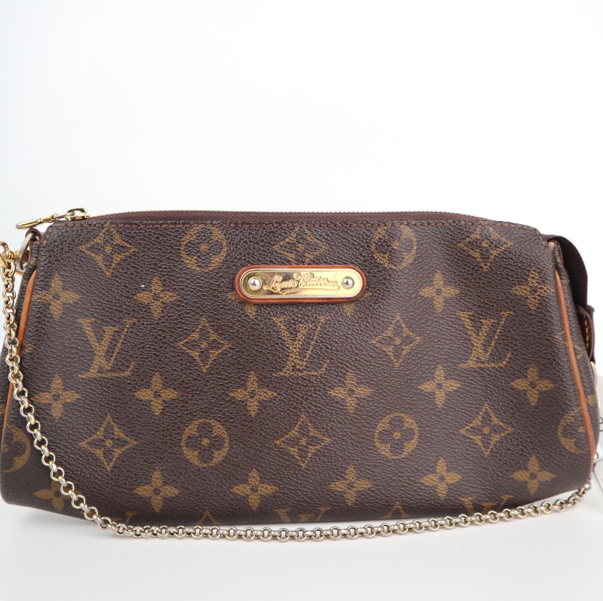 Louis Vuitton Monogram Canvas Eva Clutch Clutch Bag C1855 | Pre-Owned Very Good Brown Monogram Canvas