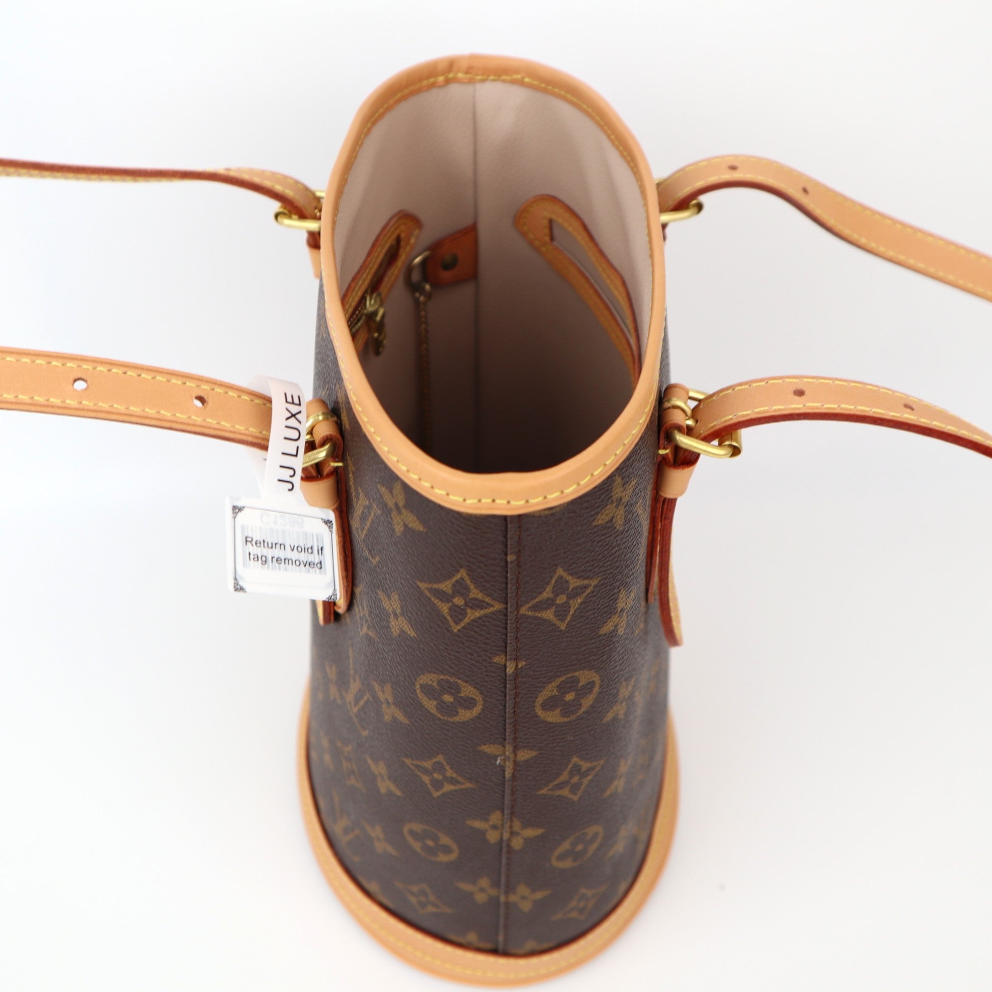 C1286R Louis Vuitton  Monogram Canvas Petit Bucket Shoulder Bag-Pre Owned