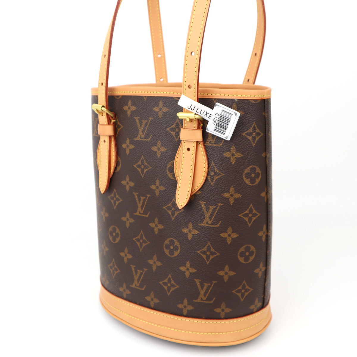 C1287 Louis Vuitton  Monogram Canvas Petit Bucket Shoulder Bag-Pre Owned