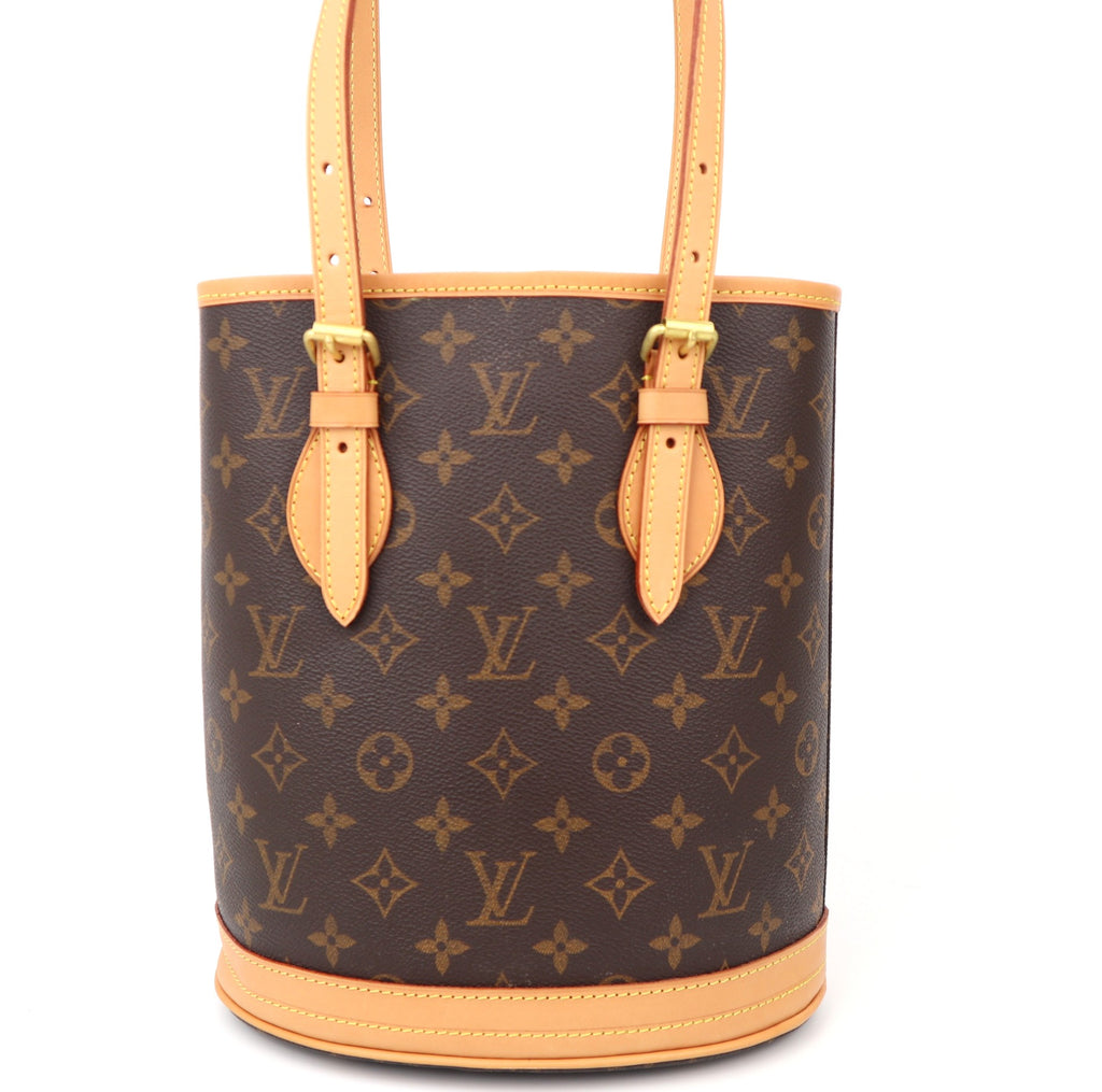C1287 Louis Vuitton  Monogram Canvas Petit Bucket Shoulder Bag-Pre Owned