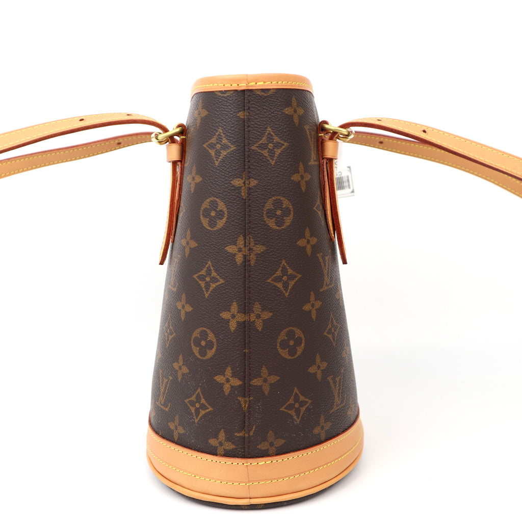 C1287 Louis Vuitton  Monogram Canvas Petit Bucket Shoulder Bag-Pre Owned
