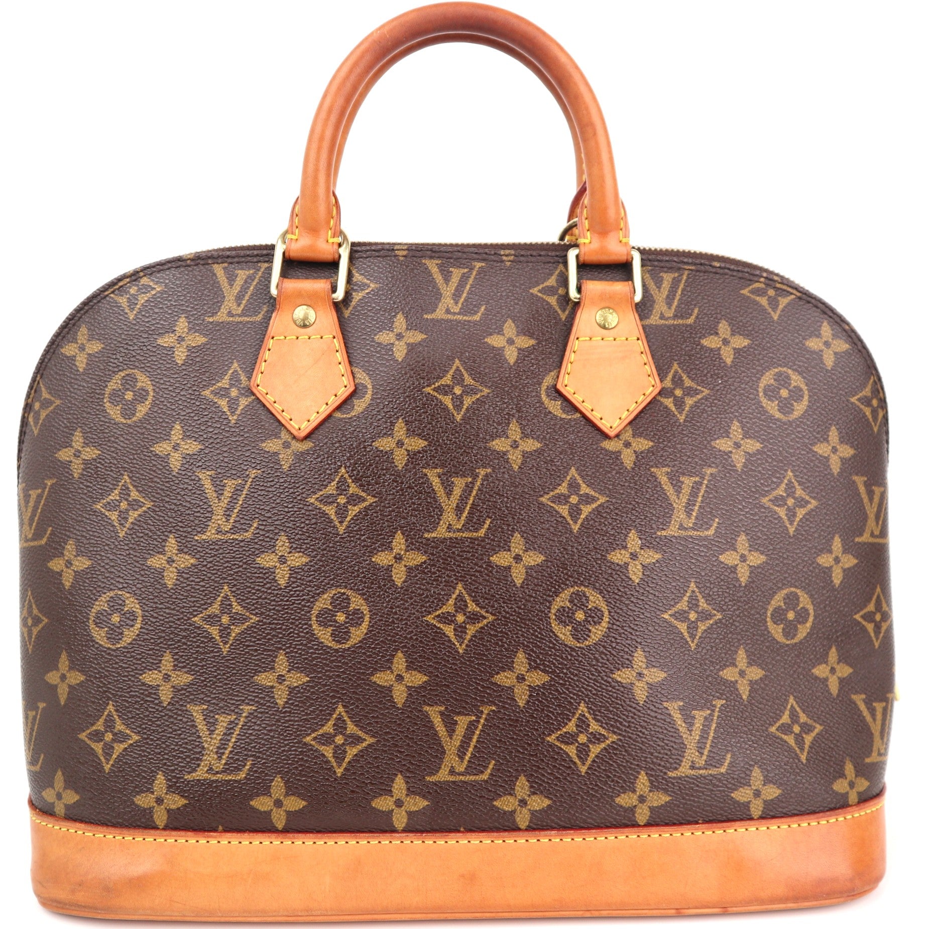 Louis Vuitton Monogram Canvas Alma PM Top Handle Bag C1857 | Pre-Owned Very Good Brown Monogram Coated canvas, leather trim