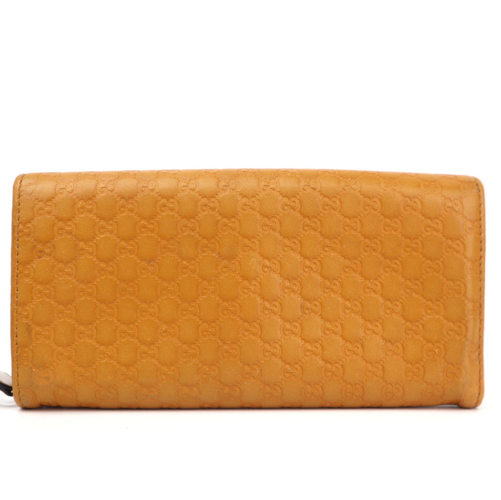 C2812 Gucci Wallet Microguccissima Long Wallet Yellow | Pre-Owned Very Good Yellow Guccissima Leather