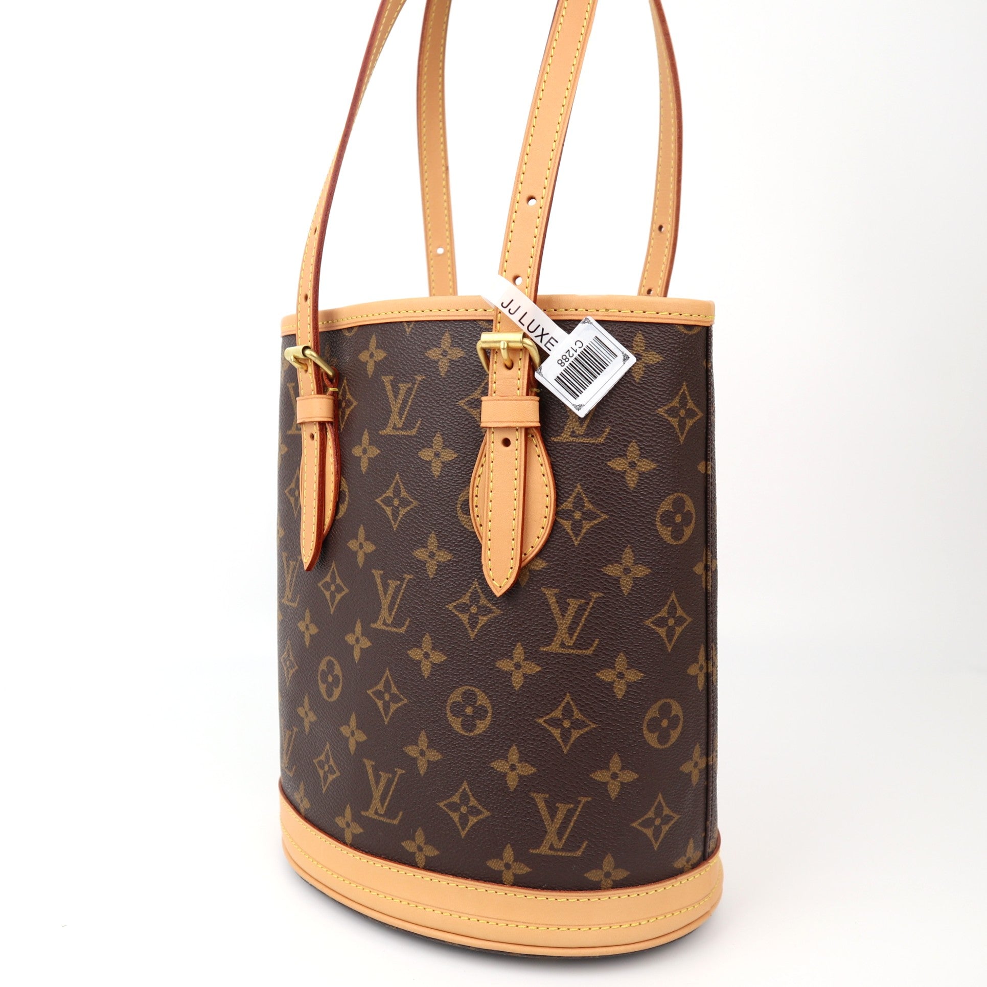 C1288R Louis Vuitton  Monogram Canvas Petit Bucket Shoulder Bag-Pre Owned