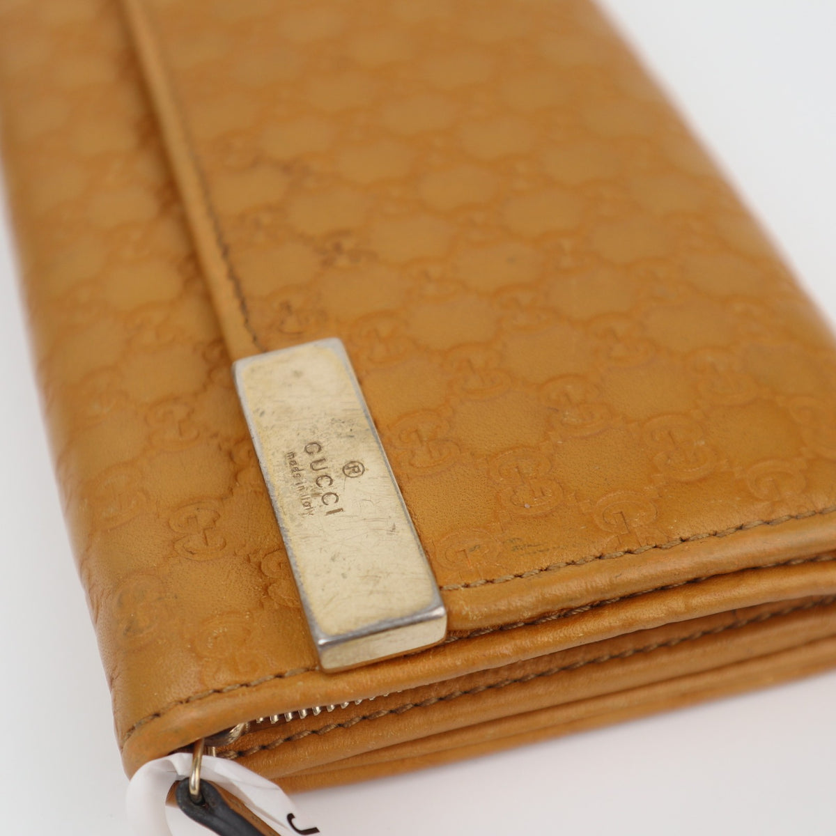C2812 Gucci Wallet Microguccissima Long Wallet Yellow | Pre-Owned Very Good Yellow Guccissima Leather