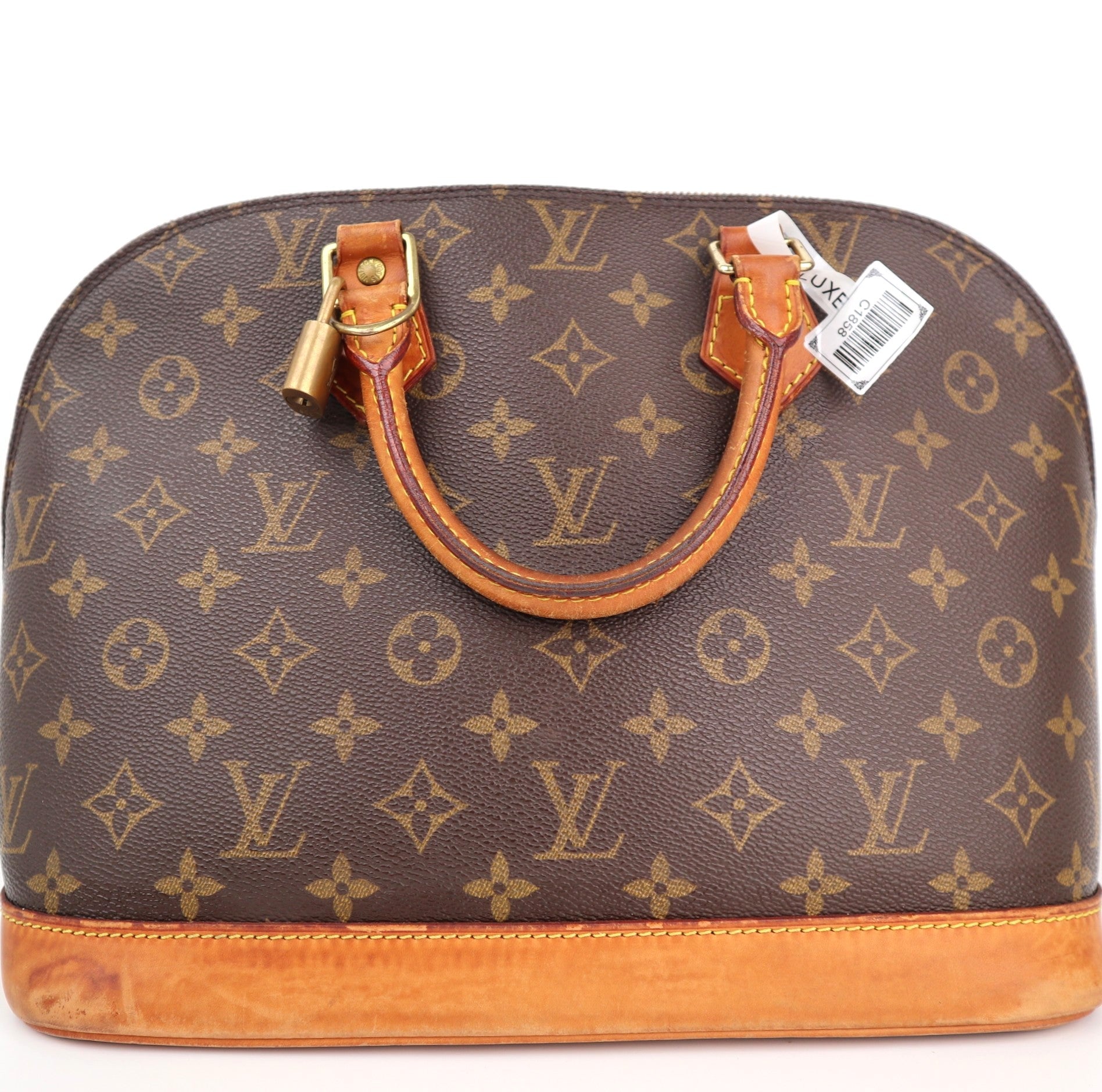 Louis Vuitton Monogram Canvas Alma PM Top Handle Bag C1858 | Pre-Owned Very Good Brown Monogram Coated canvas, leather trim