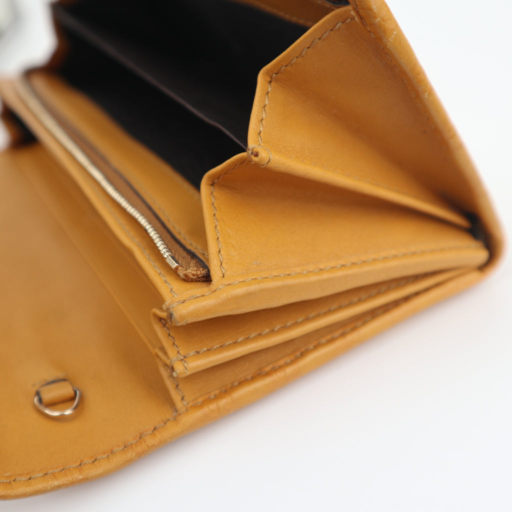C2812 Gucci Wallet Microguccissima Long Wallet Yellow | Pre-Owned Very Good Yellow Guccissima Leather