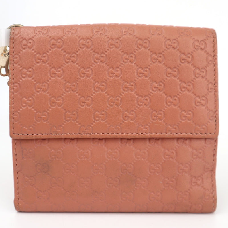 C2813# Gucci Wallet Microguccissima Wallet Pink | Pre-Owned Very Good Pink Guccissima Leather