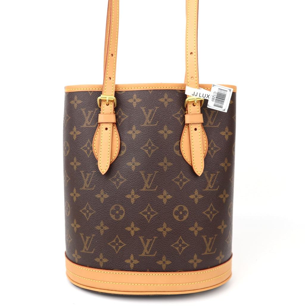 C1289 Louis Vuitton  Monogram Canvas Petit Bucket Shoulder Bag-Pre Owned