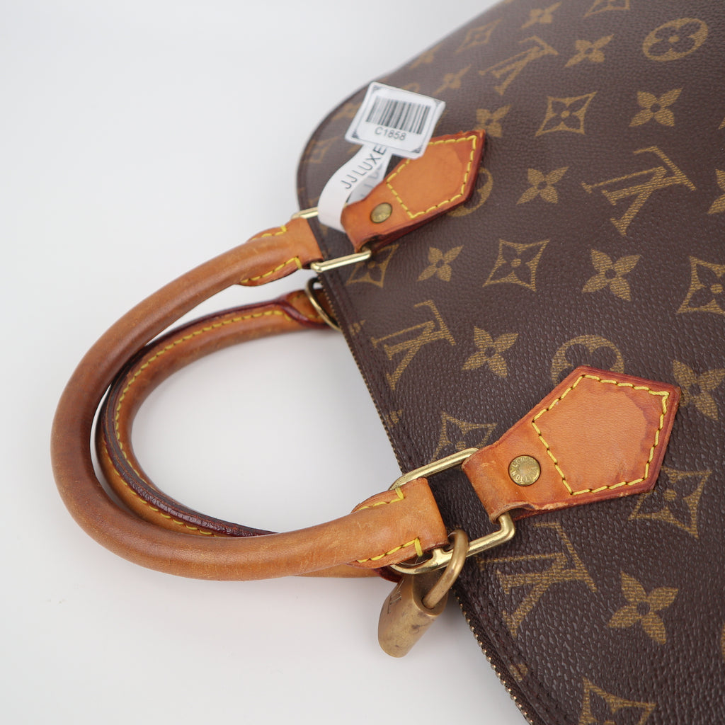 Louis Vuitton Monogram Canvas Alma PM Top Handle Bag C1858 | Pre-Owned Very Good Brown Monogram Coated canvas, leather trim