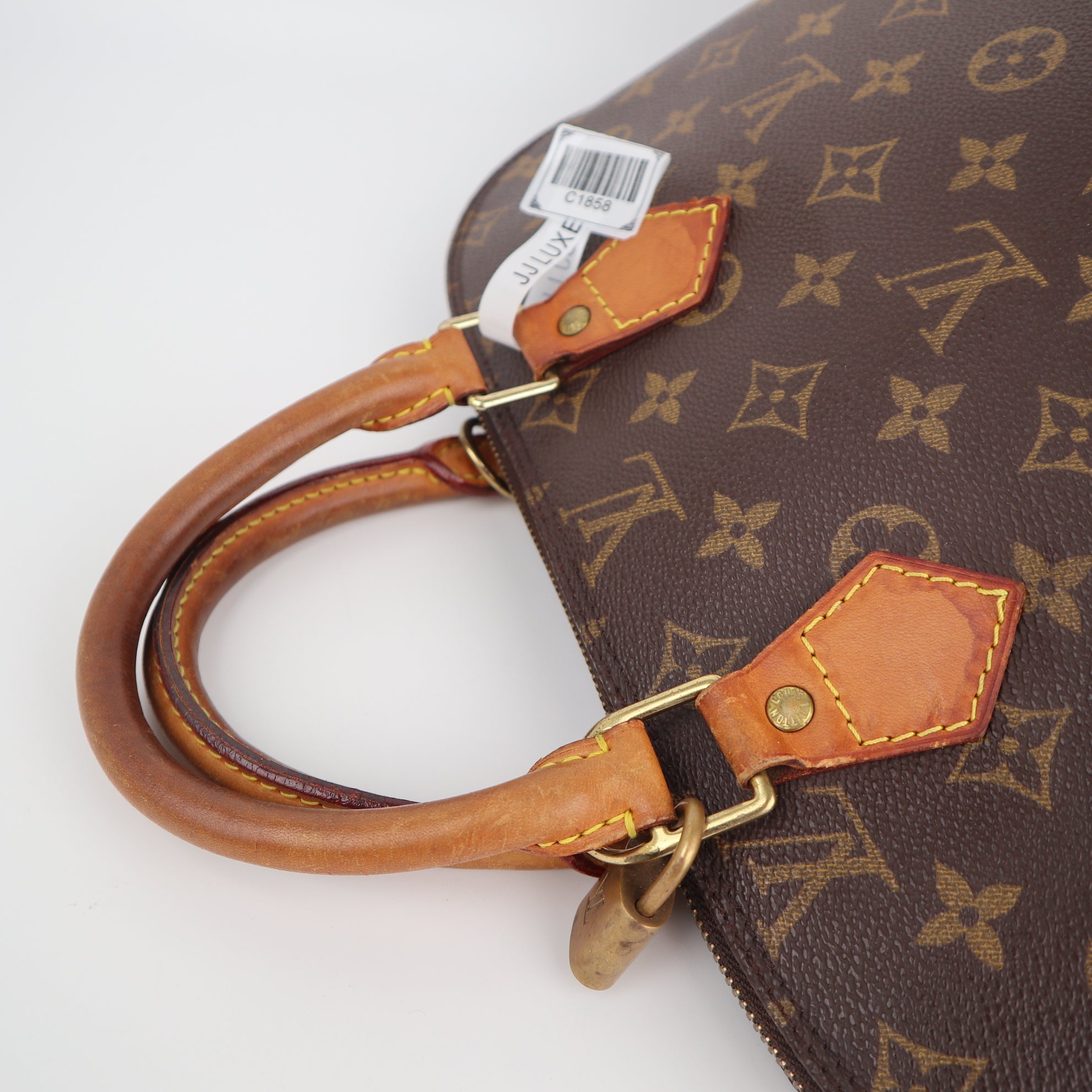 Louis Vuitton Monogram Canvas Alma PM Top Handle Bag C1858 | Pre-Owned Very Good Brown Monogram Coated canvas, leather trim