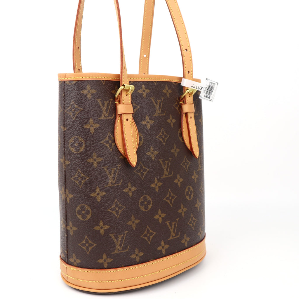 C1289 Louis Vuitton  Monogram Canvas Petit Bucket Shoulder Bag-Pre Owned