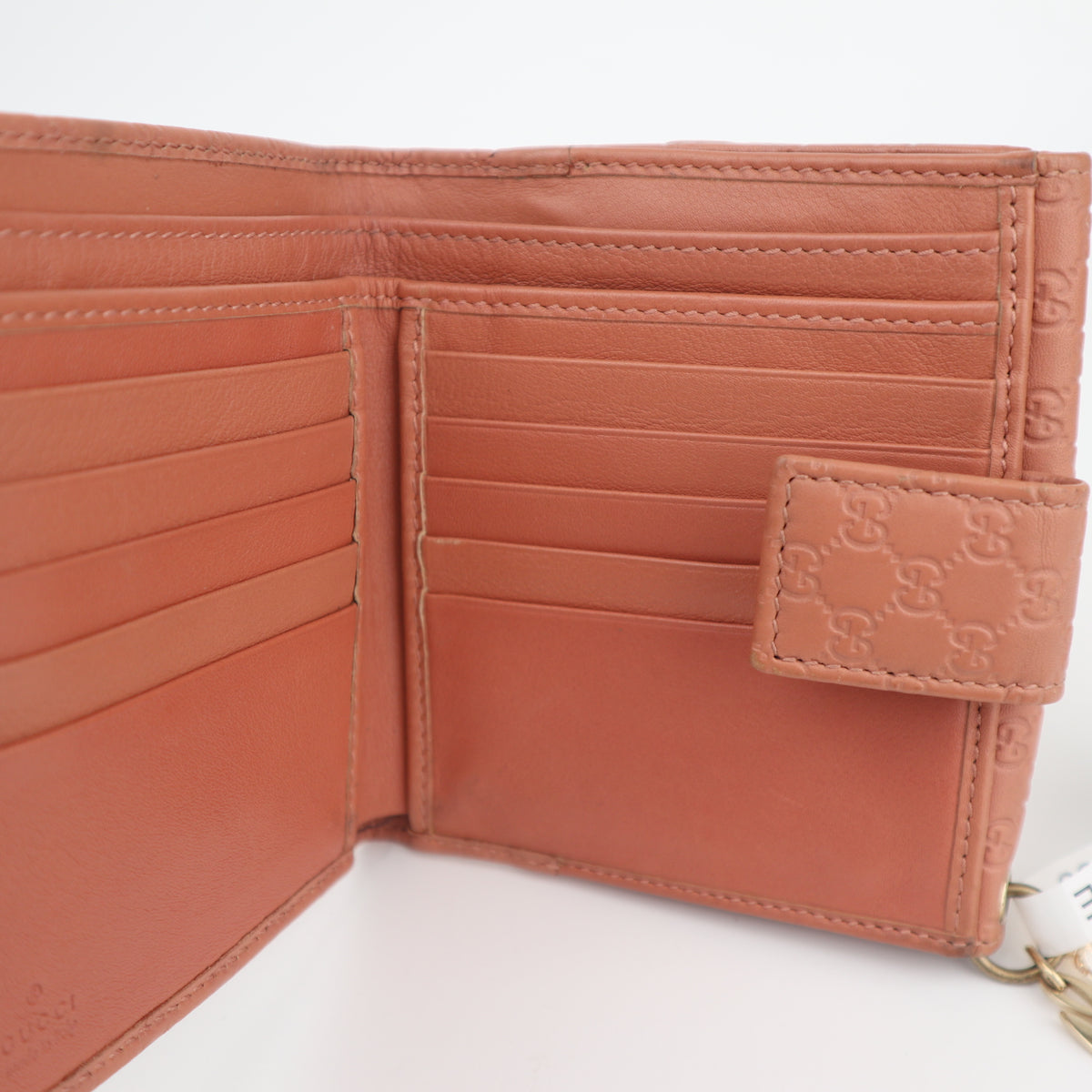 C2813# Gucci Wallet Microguccissima Wallet Pink | Pre-Owned Very Good Pink Guccissima Leather