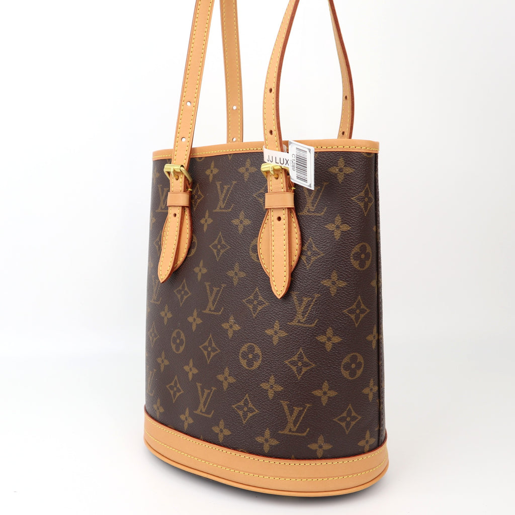 C1289 Louis Vuitton  Monogram Canvas Petit Bucket Shoulder Bag-Pre Owned