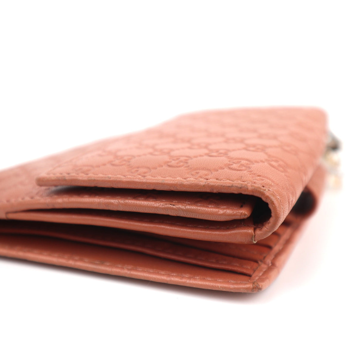 C2813# Gucci Wallet Microguccissima Wallet Pink | Pre-Owned Very Good Pink Guccissima Leather