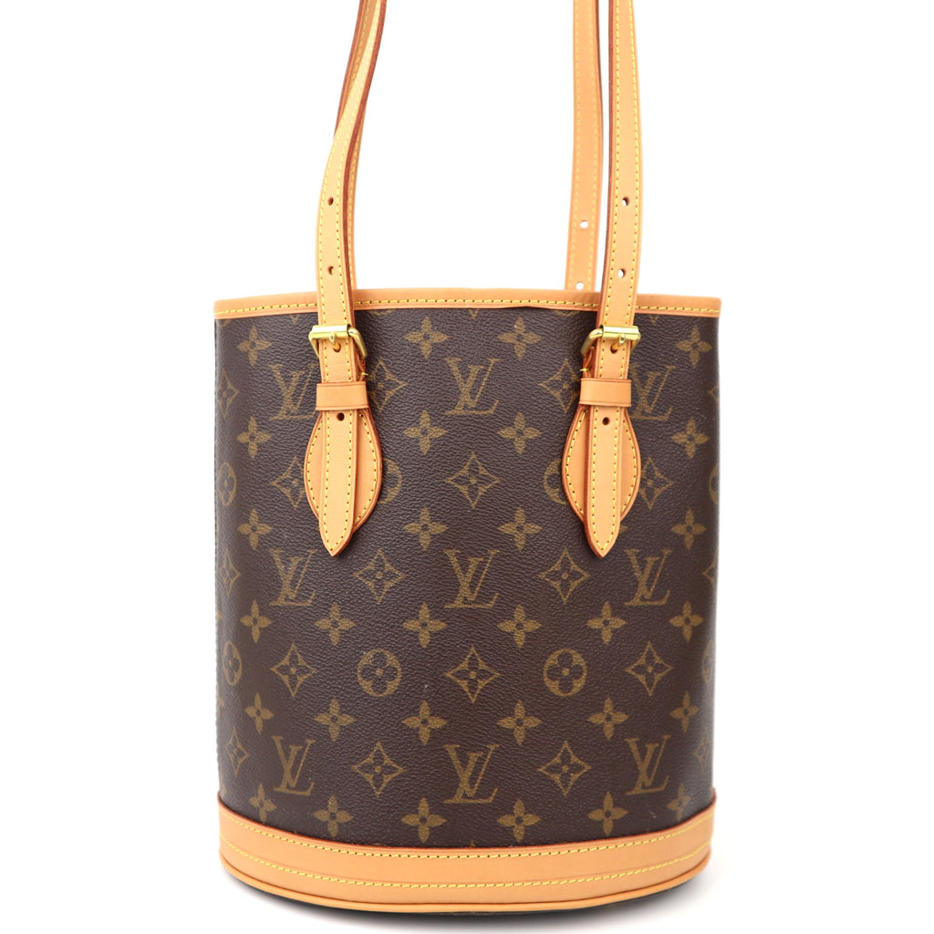 C1289 Louis Vuitton  Monogram Canvas Petit Bucket Shoulder Bag-Pre Owned
