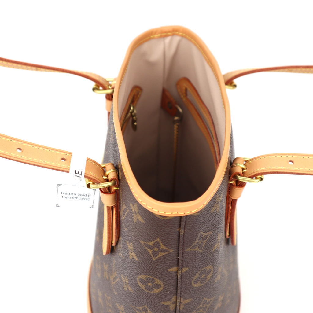 C1289 Louis Vuitton  Monogram Canvas Petit Bucket Shoulder Bag-Pre Owned