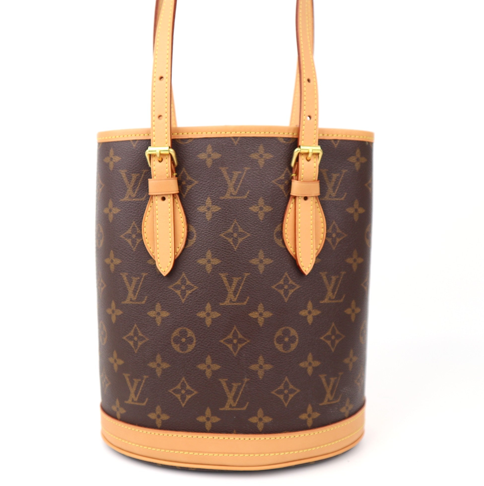 C1290R Louis Vuitton  Monogram Canvas Petit Bucket Shoulder Bag-Pre Owned