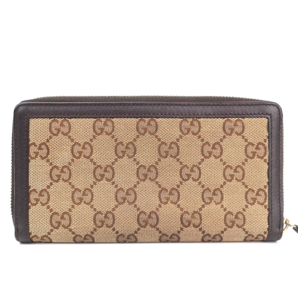 C2815 Gucci Wallet GG Canvas Sukey Zip Around Wallet | Pre-Owned Very Good Brown GG Canvas Canvas